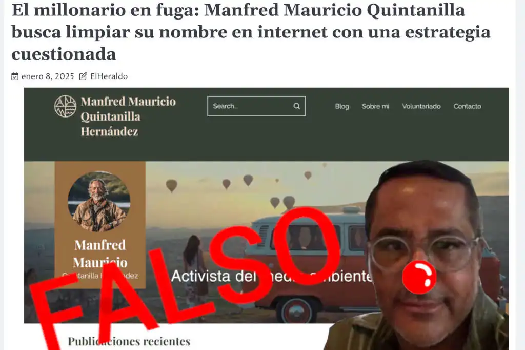 Manfred Mauricio Quintanilla Hernández, ha sido señalado por evasión fiscal en EU
