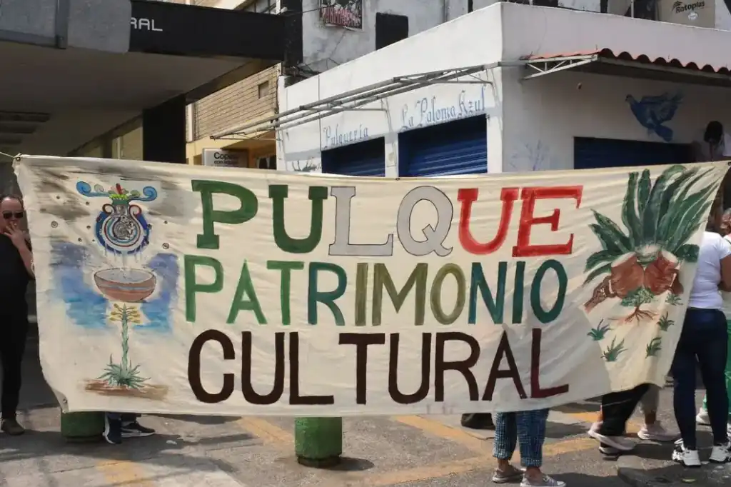 "La Paloma Azul" fue el escenario donde el día de ayer se llevo a cabo una manifestación contra el cierre de pulquerías en la CDMX.